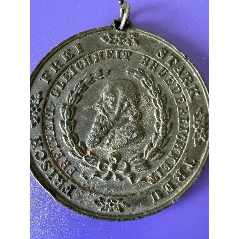 1897 German American Turnfest Medal St Louis 27th Bundes Gut Heil